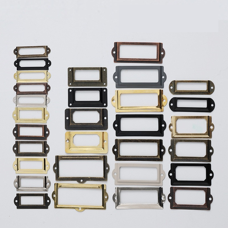 Furniture Hardware Names - 300Pcs Antique Cabinet Label Pull Frame